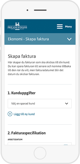 Du skapar en faktura